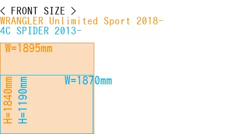 #WRANGLER Unlimited Sport 2018- + 4C SPIDER 2013-